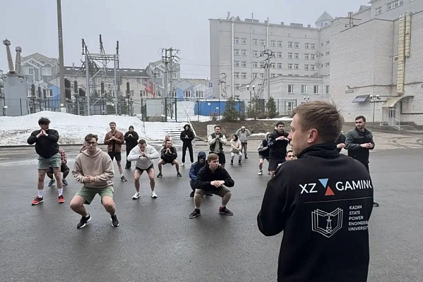 В КГЭУ прошла праздничная зарядка ко Всемирному дню здоровья